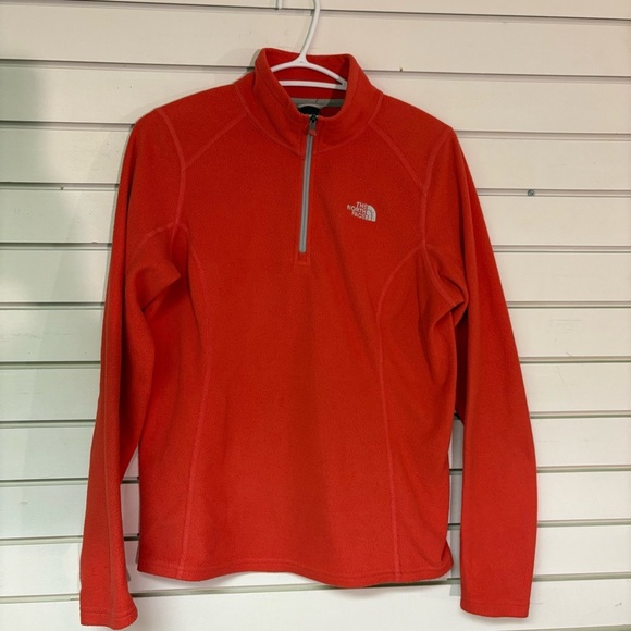 The North Face Womens Medium Coral Fleece Pullover 1/4 Zip Sweater Light Spring - Picture 1 of 6